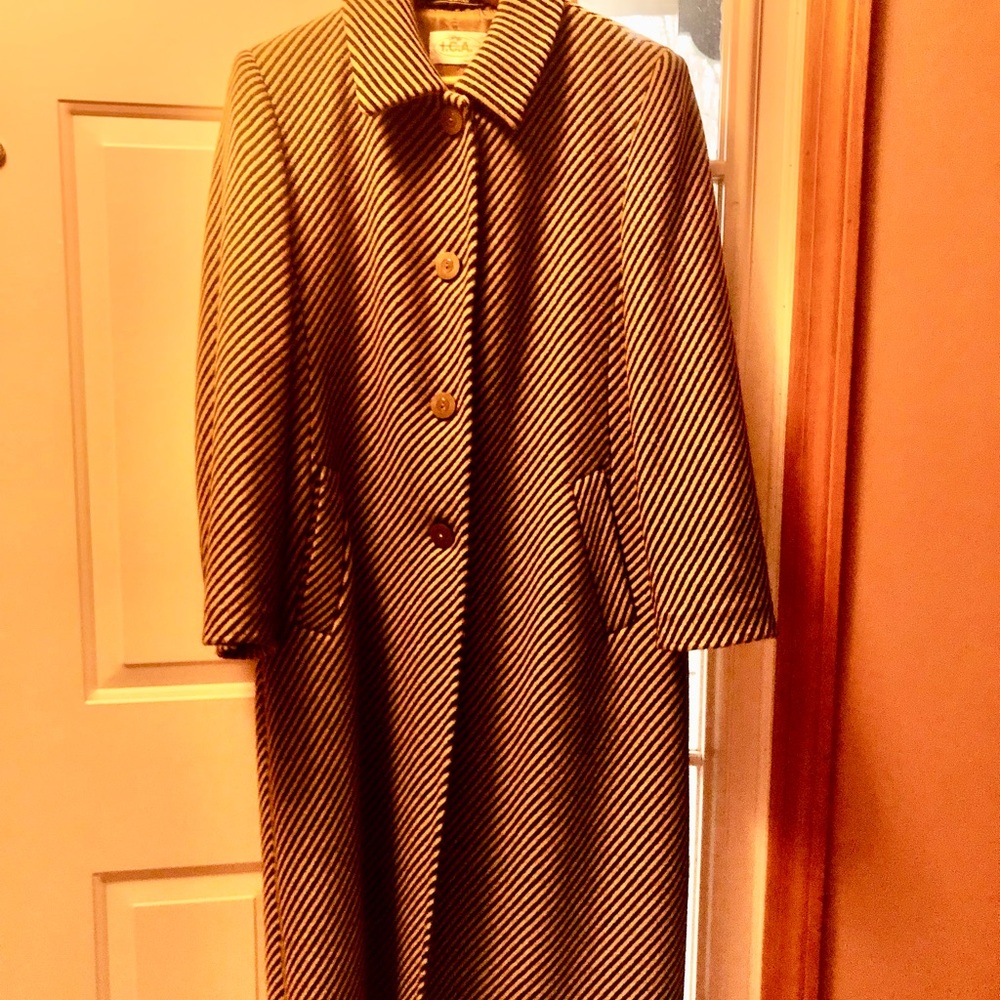 Full length Italian wool dress coat
